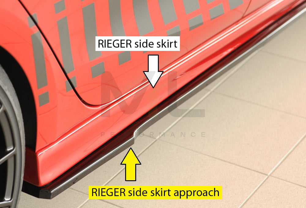 Rieger 00088222 SEAT Leon KL Side Skirt Splitter 4 | ML Performance UK Car Parts