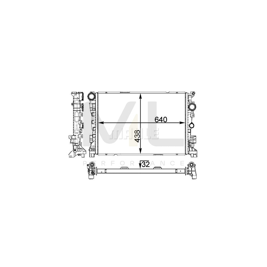 MAHLE ORIGINAL CR 1772 000P Engine radiator Brazed cooling fins | ML Performance Car Parts