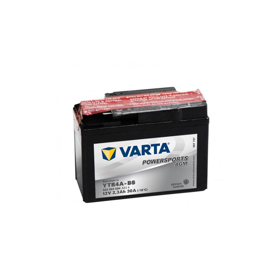 Varta Powersports AGM YTR4ABS Motorcycle battery GTR4ABS 503903004 12V 2,3Ah 30A | ML Performance UK Car Parts