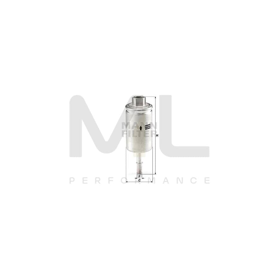 MANN-FILTER WK 57 Fuel filter In-Line Filter | ML Performance Car Parts