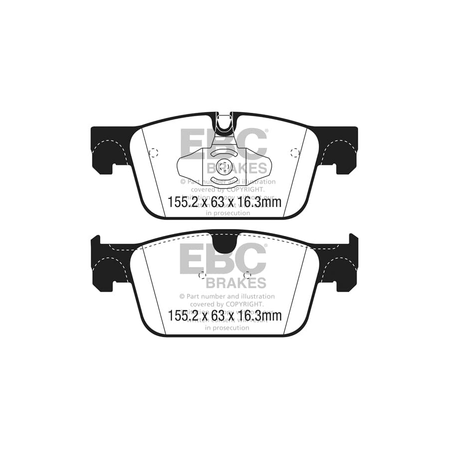 EBC PD40K2461 Volvo XC60 Ultimax Pad & Plain Disc Kit - ATE Caliper 2 | ML Performance UK Car Parts