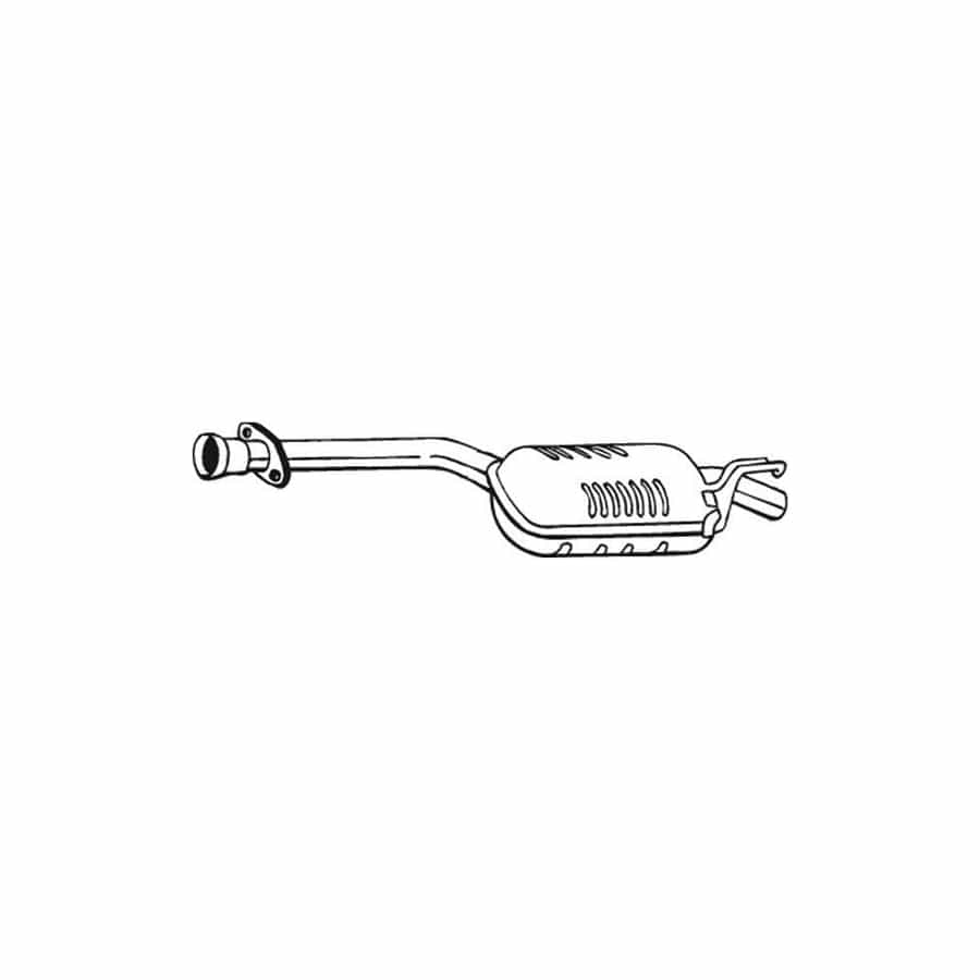 Bosal 175-241 Middle Silencer Suitable For Mercedes-Benz 190 (W201)