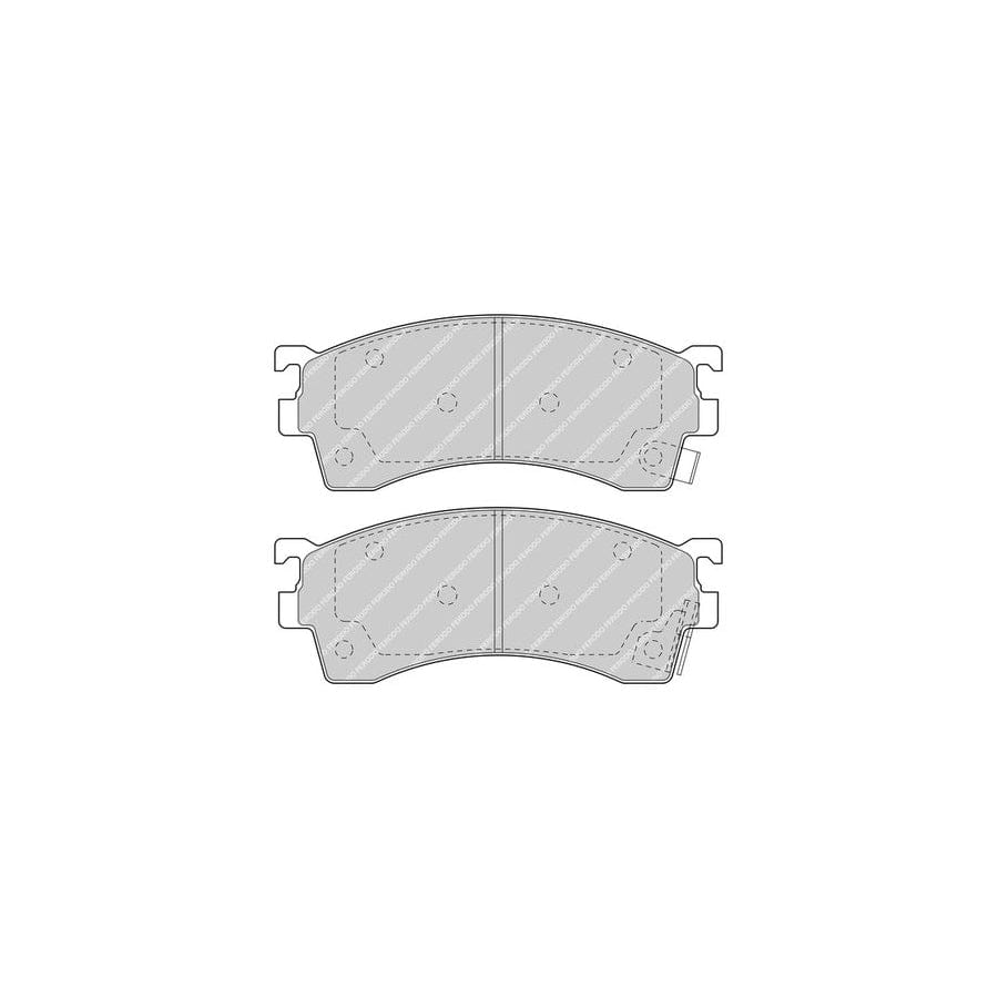 Ferodo Fsl1521 Brake Pad Set Fuse Technology With Acoustic Wear Warning With Brake Caliper Screws With Accessories