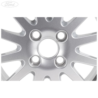 GENUINE FORD 1335239 FIESTA MK6 FUSION 16" ALLOY WHEEL 12 SPOKE SILVER 04-05 | ML Performance UK