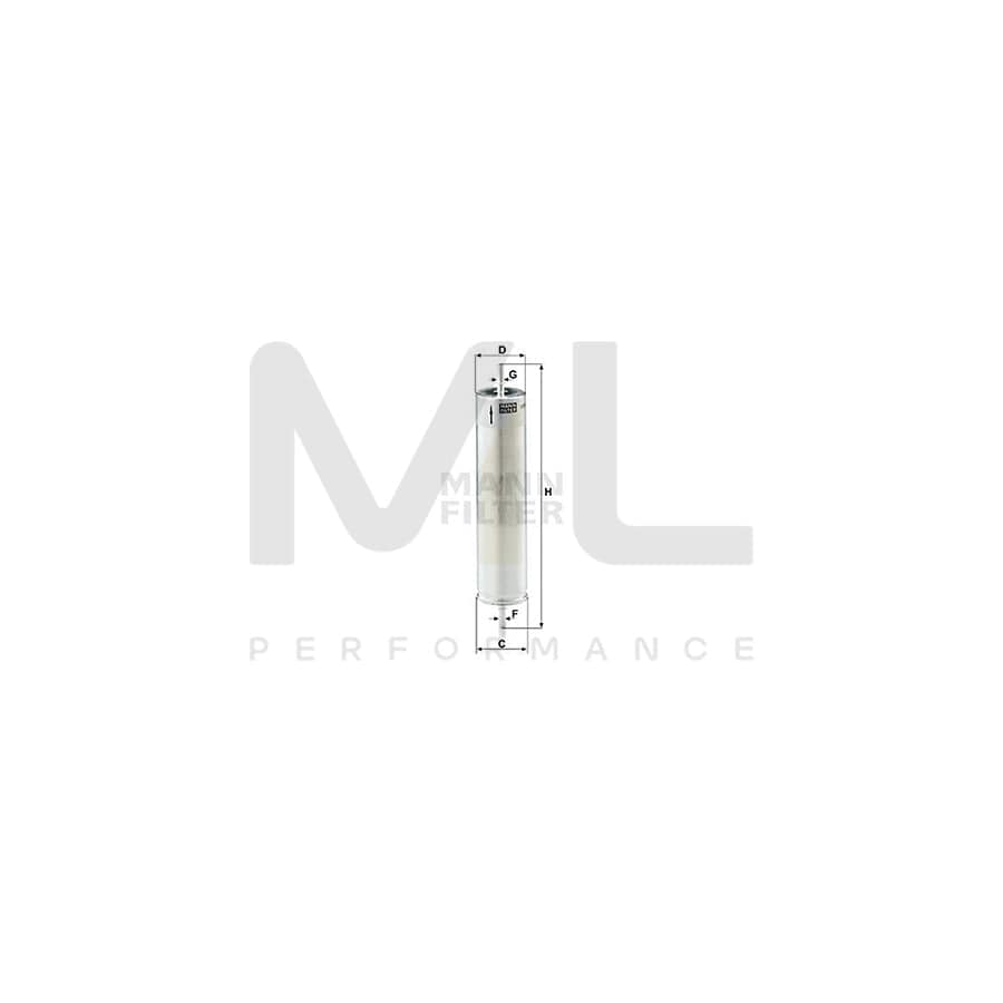 MANN-FILTER WK 522 Fuel filter for LAND ROVER FREELANDER In-Line Filter | ML Performance Car Parts