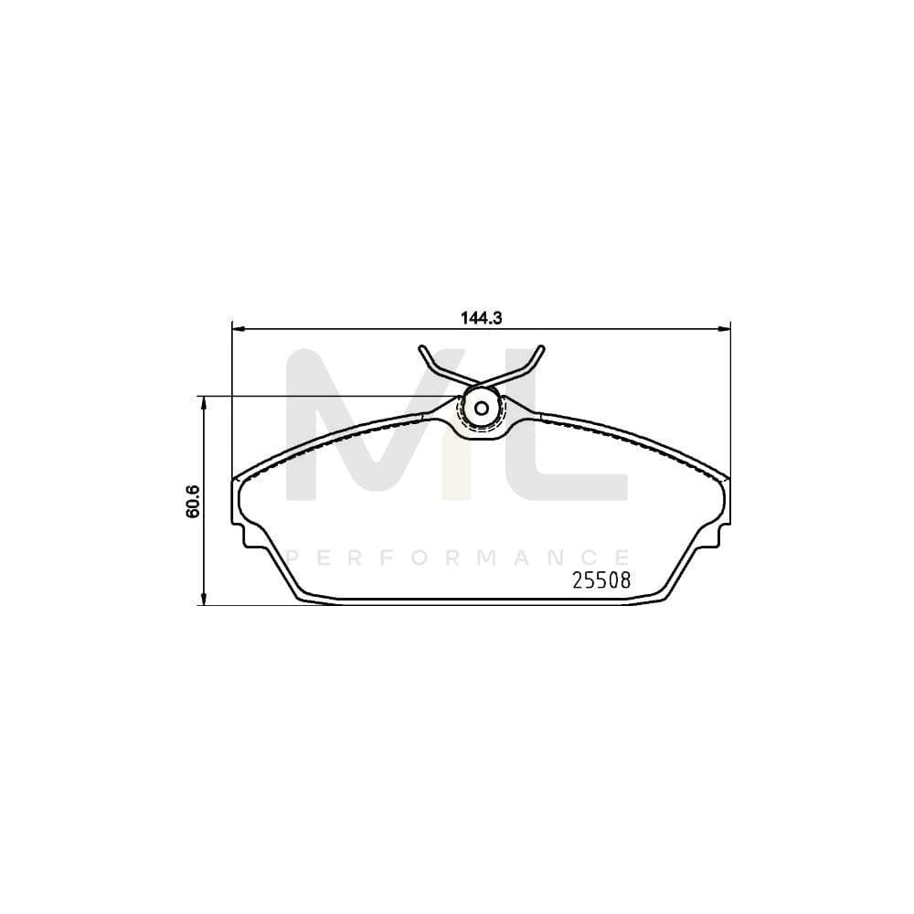 Hella 8DB 355 025-671 Brake Pad Set For Tata (Telco) Xenon Pickup Not Prepared For Wear Indicator | ML Performance Car Parts