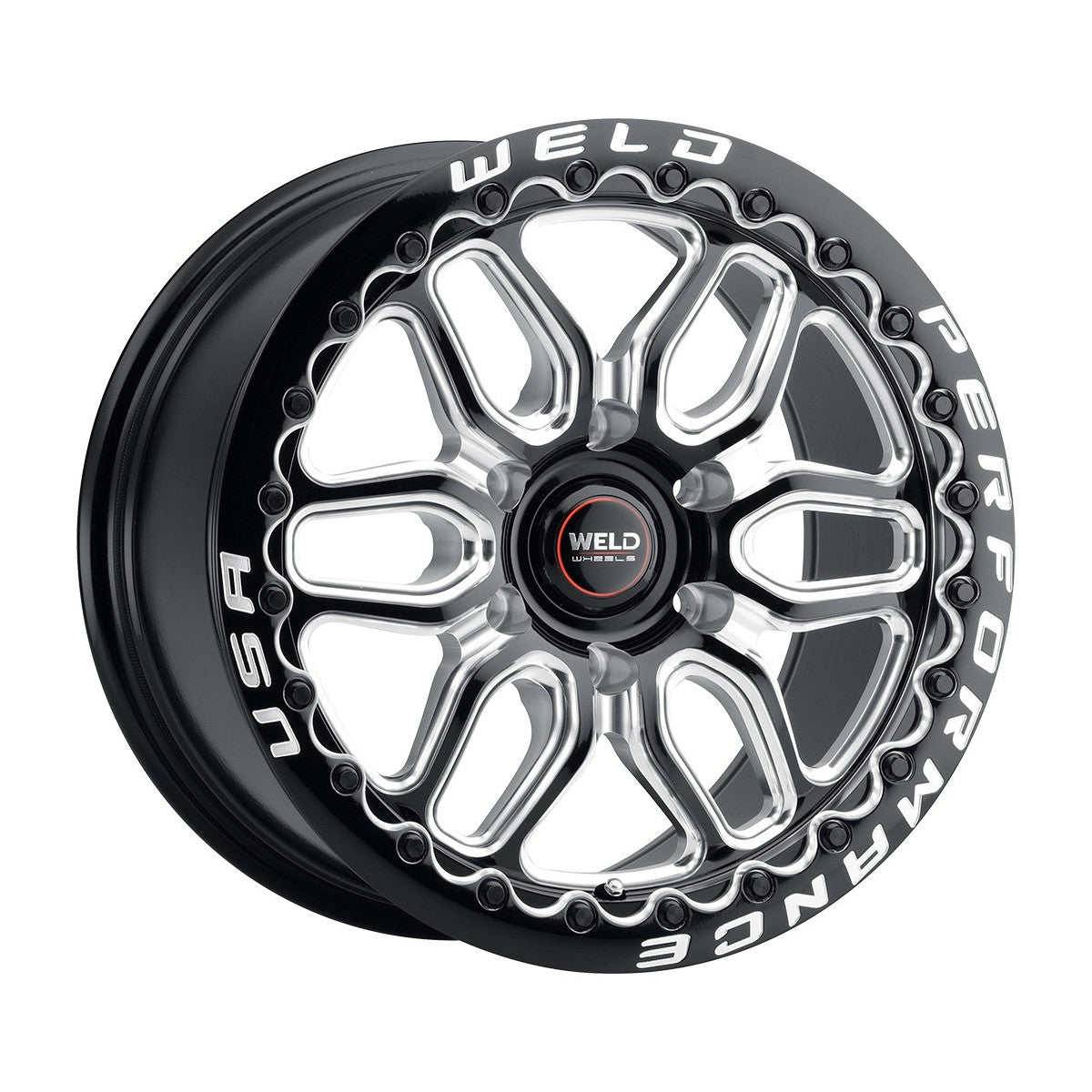 Weld S90301181P36 Laguna 6 Beadlock S903 Wheel 20x11 6x127 ET36 BS7.375 Gloss Black MIL - DIA