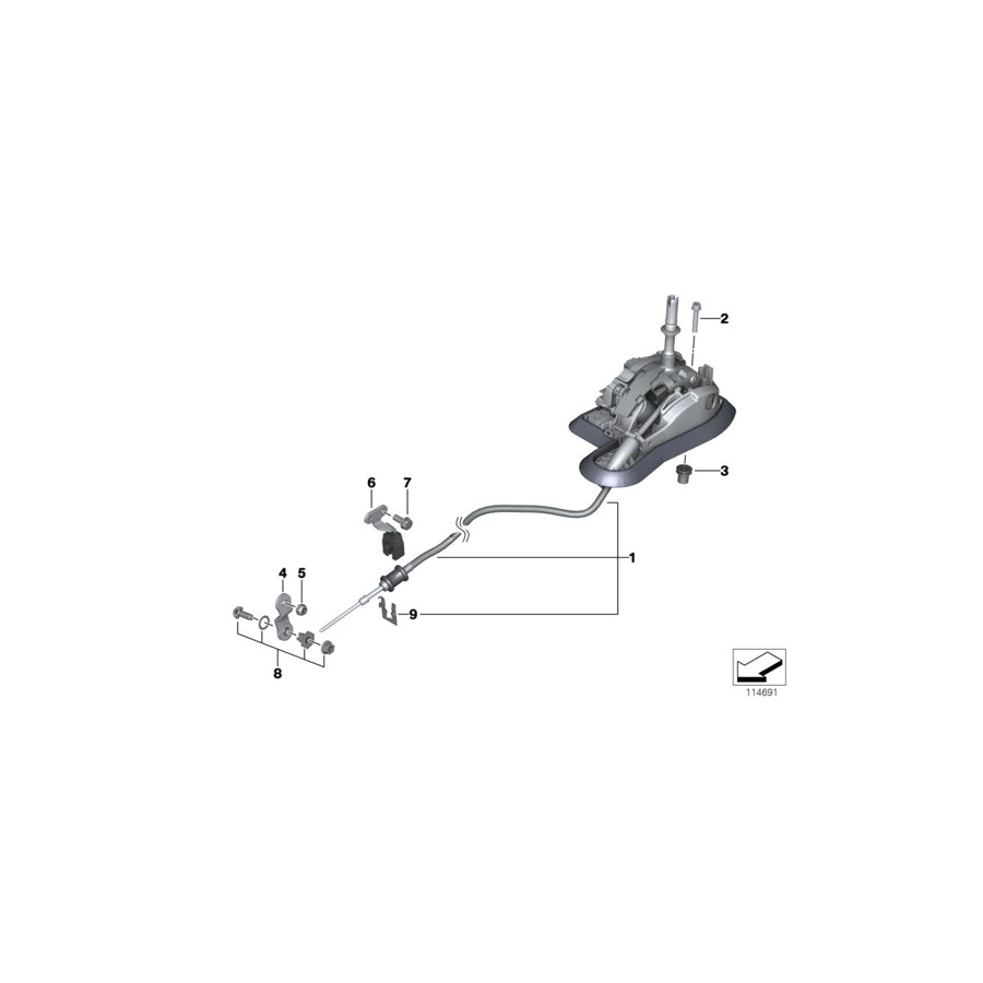 Genuine BMW 25167603764 E92 E91 E90 Gearshift Steptronic (Inc. 325i, 328i & 330i) | ML Performance UK