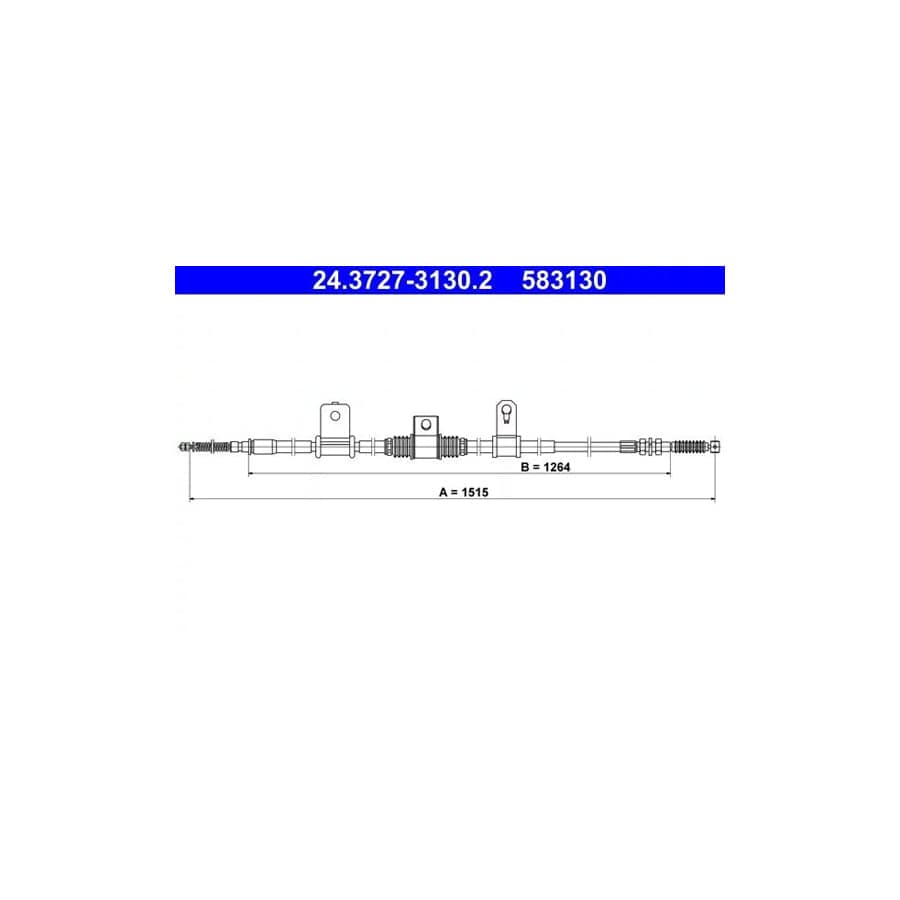 ATE 24.3727-3130.2 Hand Brake Cable