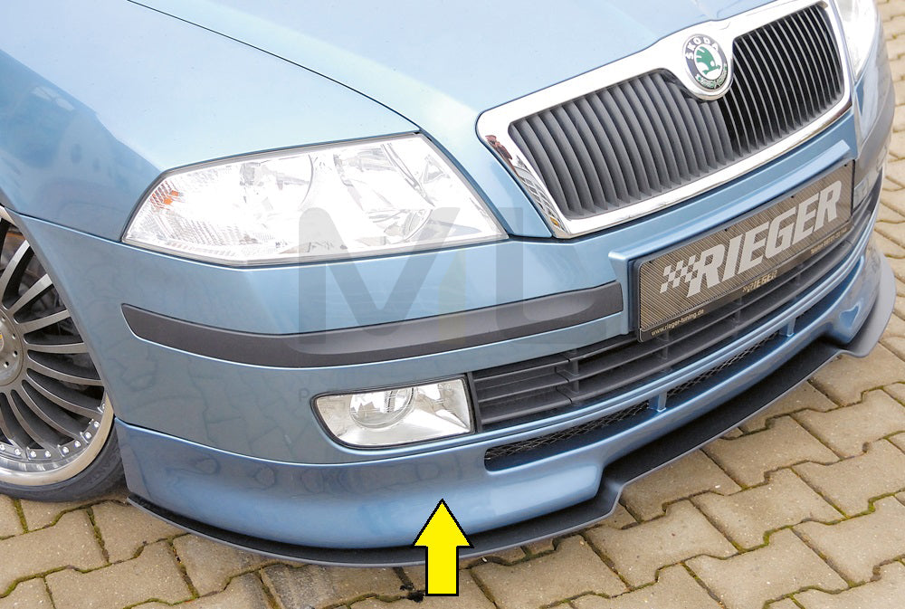 Rieger 00079001 Skoda 1Z Octavia Front Splitter 5 | ML Performance UK Car Parts