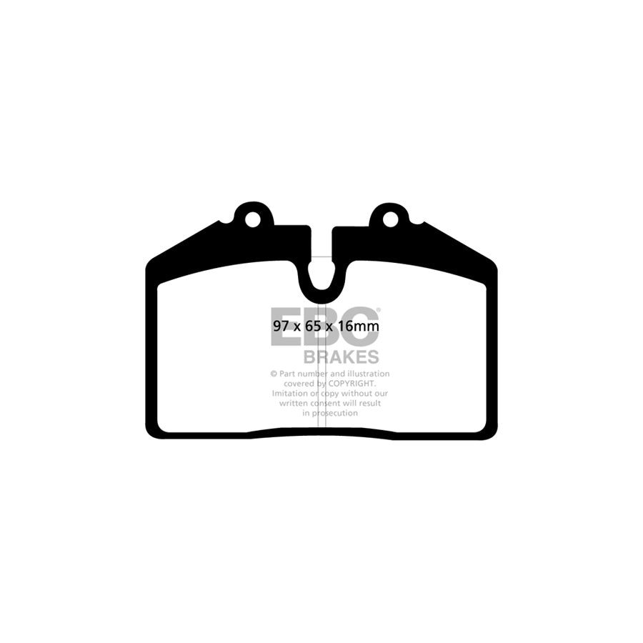 EBC DP31013C Audi Holden Redstuff Rear Brake Pads - Brembo Caliper 2 | ML Performance UK Car Parts