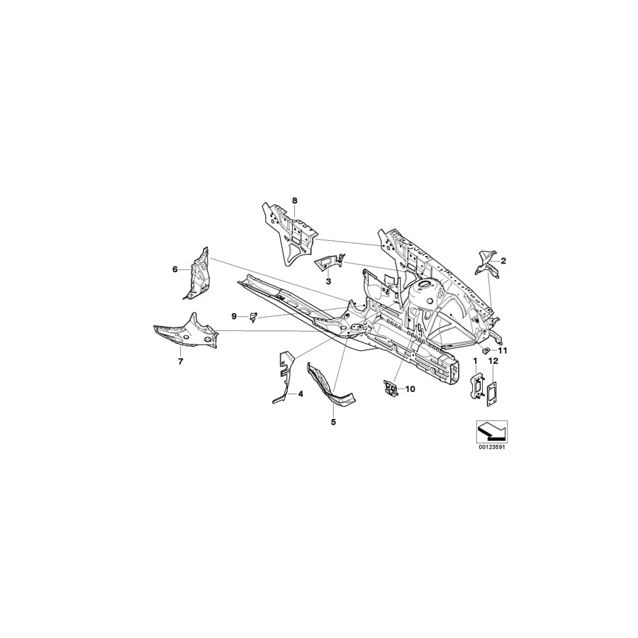 Genuine BMW 41133403493 E83 Cover Panel, Engine Compartment, Left (Inc. X3 3.0sd) 1 | ML Performance UK Car Parts