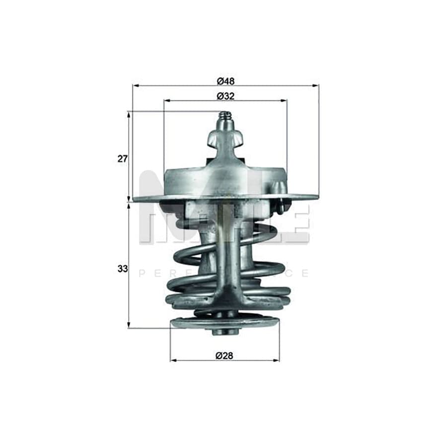 MAHLE ORIGINAL TX 78 83 Engine thermostat Opening Temperature: 83��C, without gasket / seal | ML Performance Car Parts