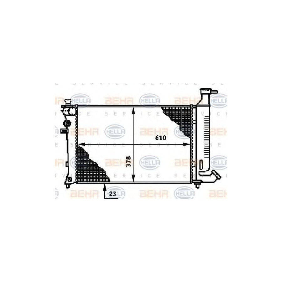 Hella 8MK 376 717-291 Engine Radiator