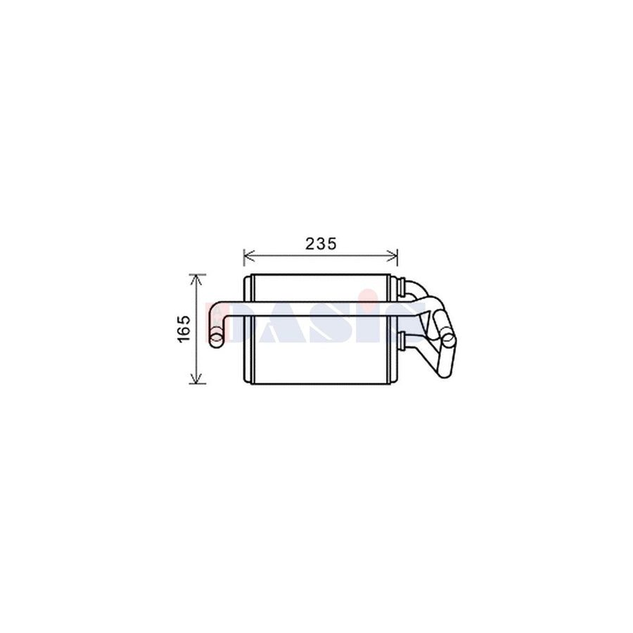 AKS Dasis 079007N Heater Matrix For Nissan 350 Z | ML Performance UK