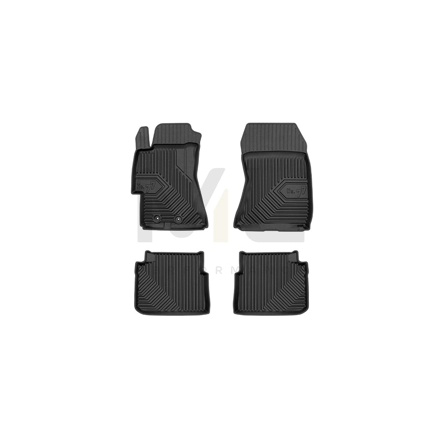 FROGUM Tailored, No.77 77426603 Floor mat set for SUBARU IMPREZA Elastomer, Front and Rear, Quantity: 4, Black | ML Performance Car Parts