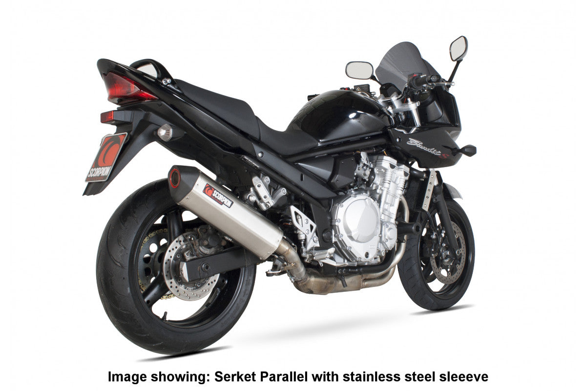 Scorpion RSI98CEO Suzuki GSF650 Bandit Serket Parallel Slip-On - Carbon Fibre Sleeve | ML Performance UK UK