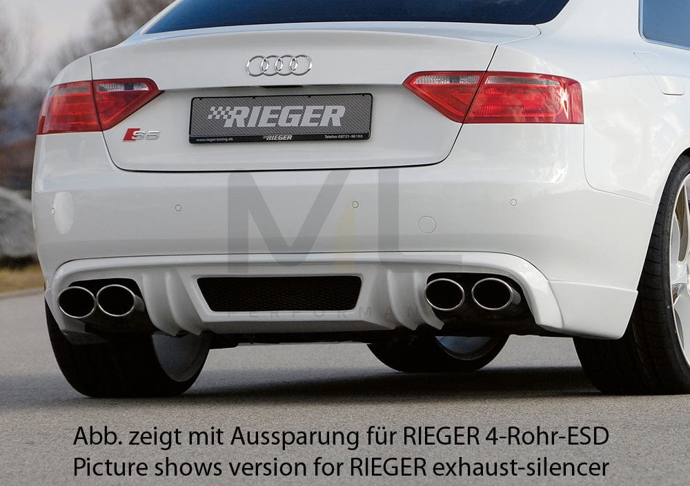 Rieger 00055424 Audi B8 B81 A5 Rear Diffuser 1 | ML Performance UK Car Parts