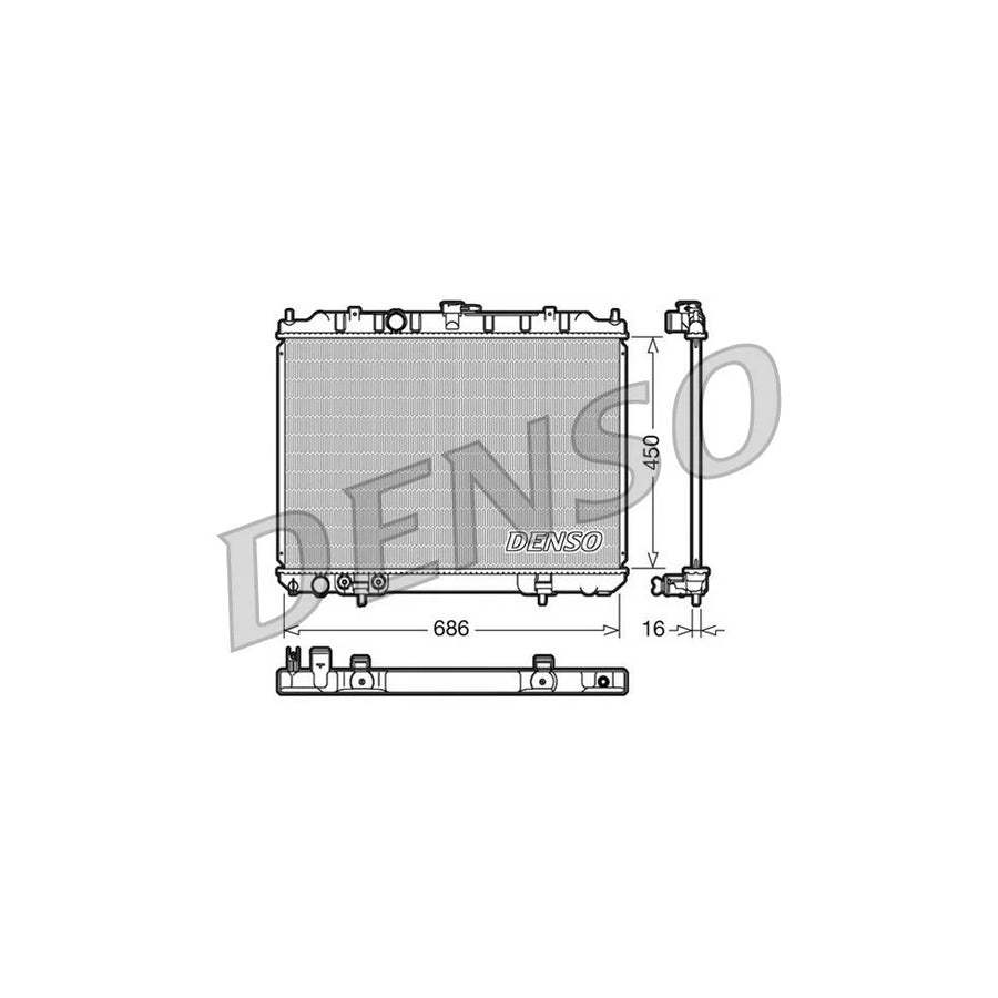 Denso DRM46005 Drm46005 Engine Radiator For Nissan X-Trail (T30) | ML Performance UK