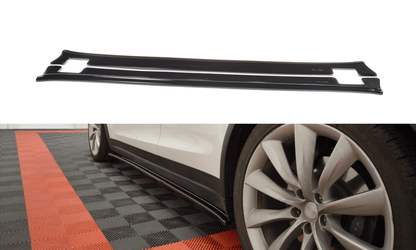 Maxton Design TE-MODELX-SD1T Side Skirts Diffusers V.1 Tesla Model X | ML Performance UK Car Parts