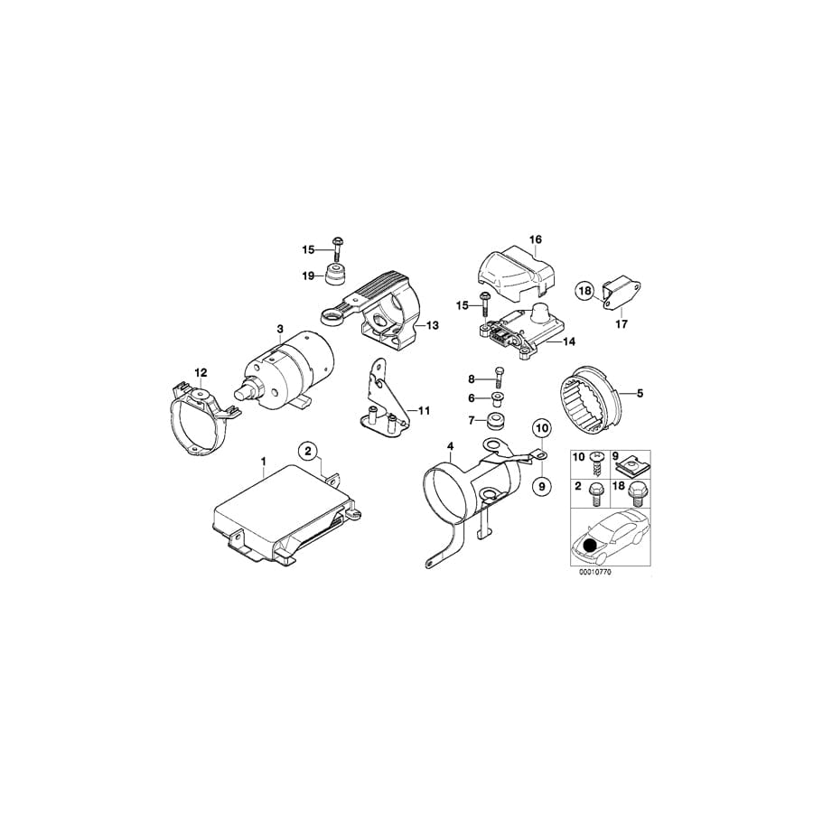 Genuine BMW 34526750116 E39 Basic Control Unit Dsc DSC (Inc. 540i & 540iP) | ML Performance UK Car Parts