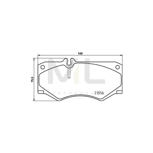 Hella 8DB 355 025-721 Brake Pad Set Prepared For Wear Indicator | ML Performance Car Parts