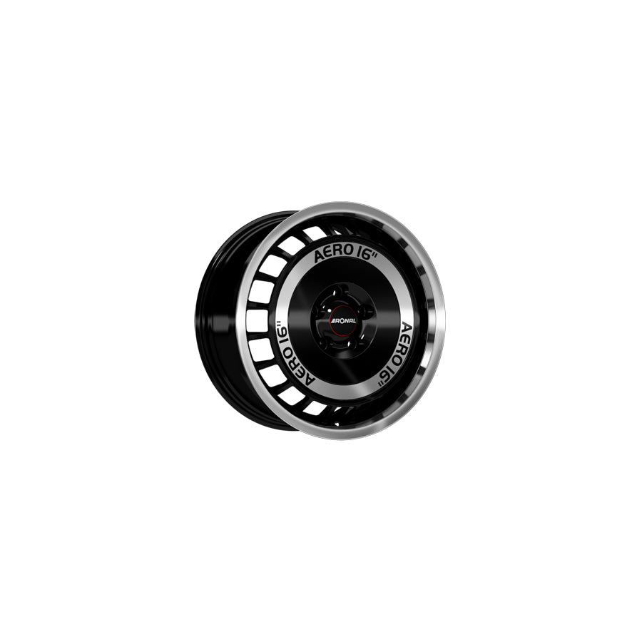 Ronal R50 AERO 7.5x16 ET38 50R6755.03X/022 Black Front Diamond Cut Wheel | ML Performance UK Car Parts