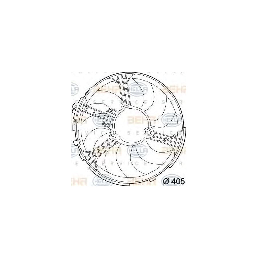 Hella 8EW 351 039-561 Fan, Radiator