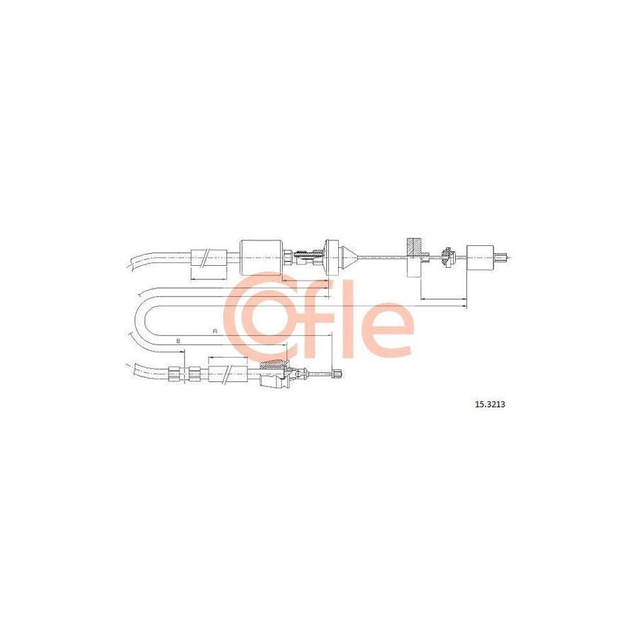 Cofle 15.3213 Clutch Cable