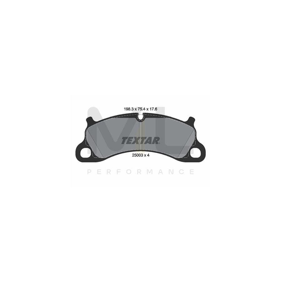 TEXTAR 2500301 Brake pad set for PORSCHE 911 prepared for wear indicator | ML Performance Car Parts