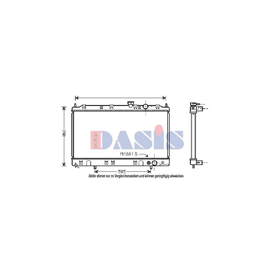 AKS Dasis 140023N Engine Radiator | ML Performance UK