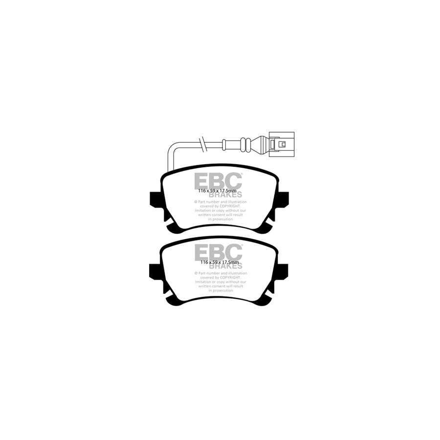 EBC PD40K1914 VW Ultimax Pad & Plain Disc Kit - Girling/TRW Caliper (Inc. Caravelle & Transporter) 3 | ML Performance UK Car Parts