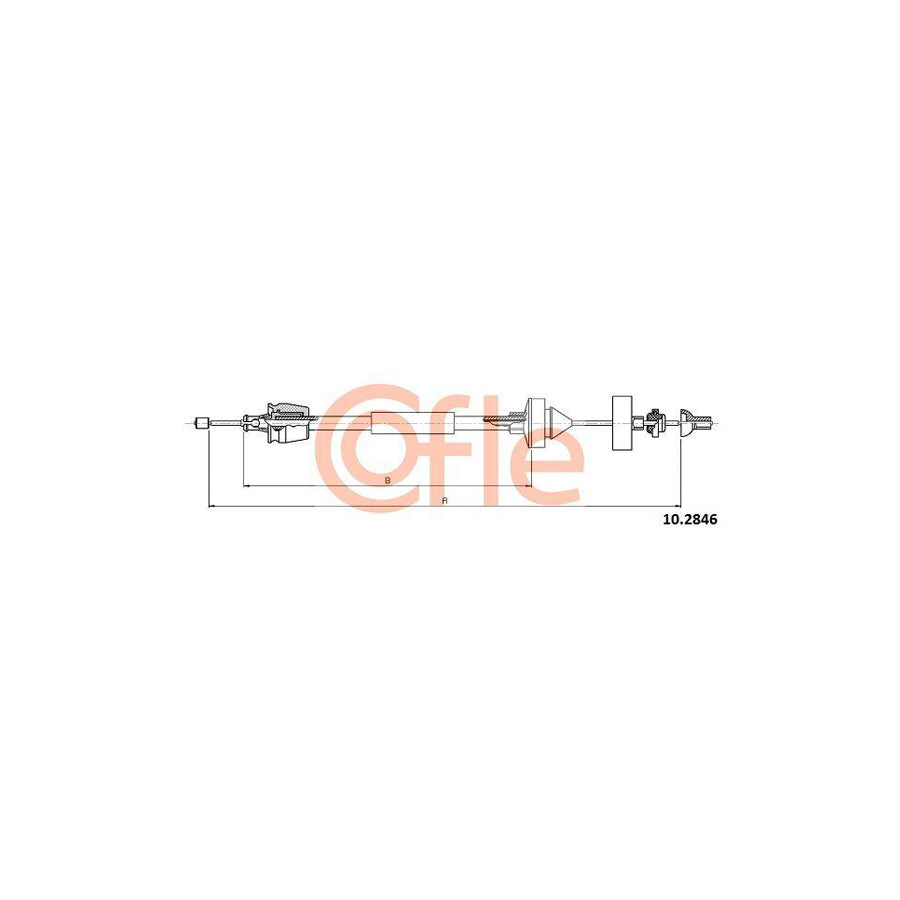 Cofle 10.2846 Clutch Cable