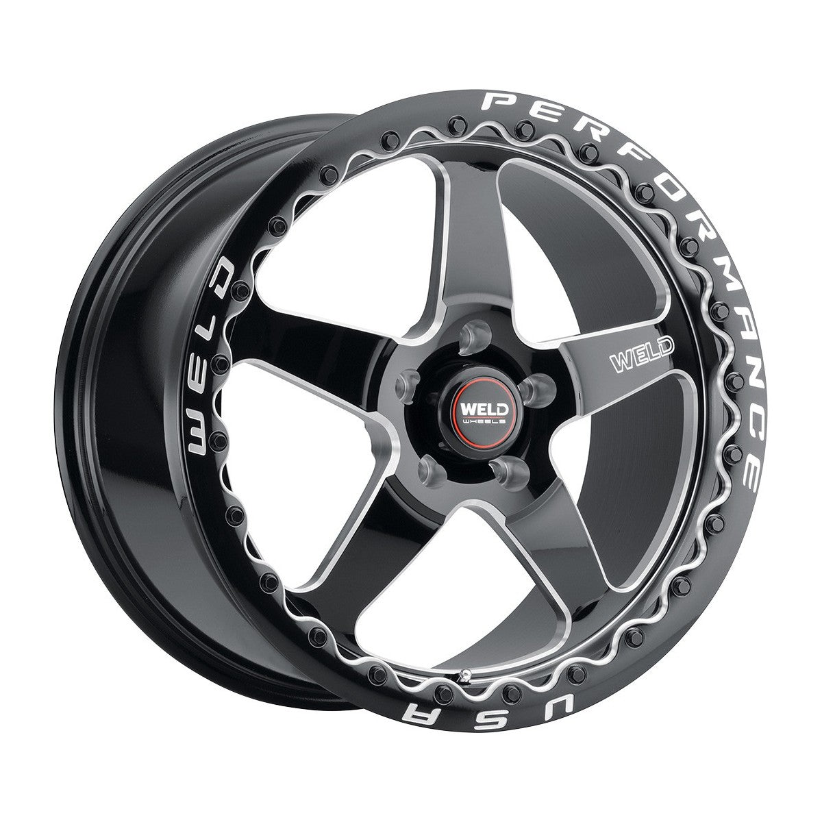 Weld S90470071P30 Ventura Beadlock S904 Wheel 17x10 5x115 ET30 BS6.7 Gloss Black MIL - DIA