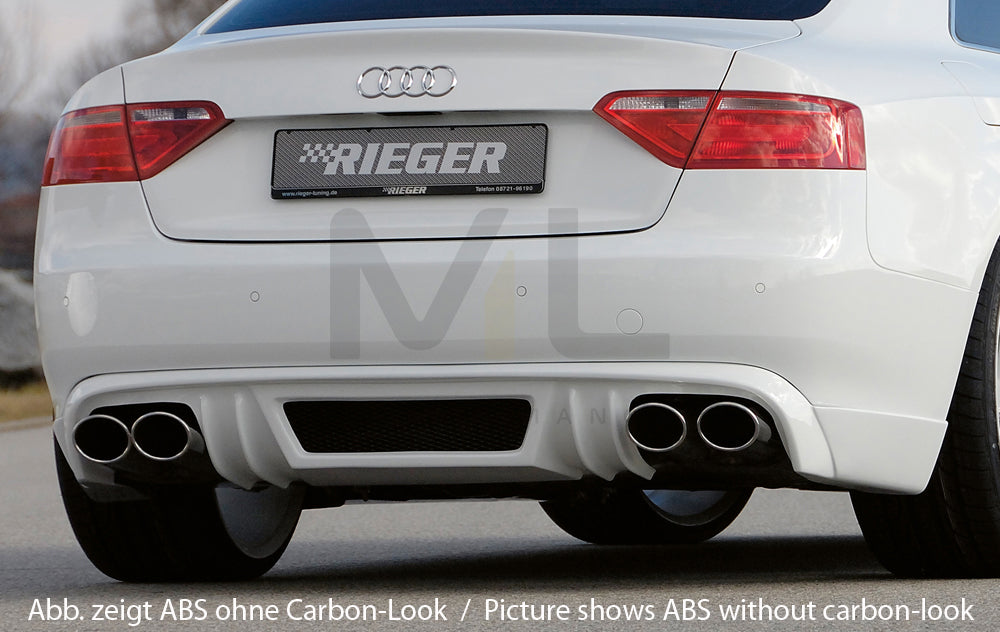 Rieger 00099064 Audi B8 B81 A5 Rear Diffuser 3 | ML Performance UK Car Parts