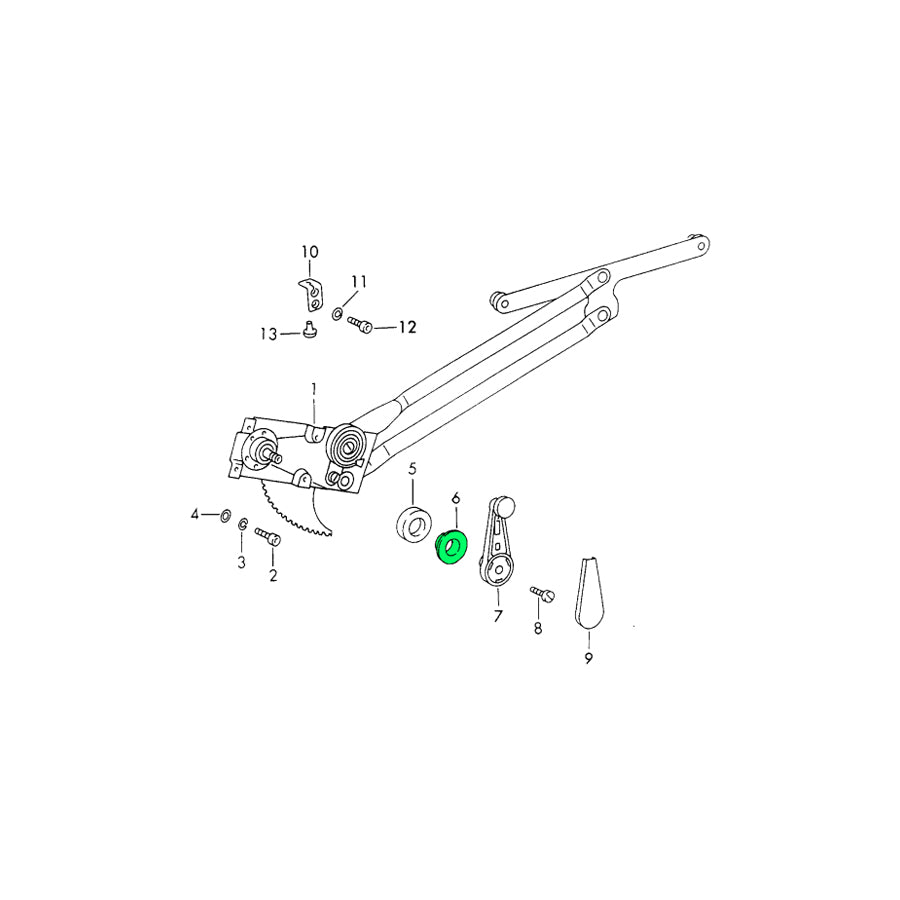 Genuine Porsche Window Crank Rosette Porsche 911 65-83 / 964 Carrera Rs / 993 Carrera Rs | ML Performance UK Car Parts