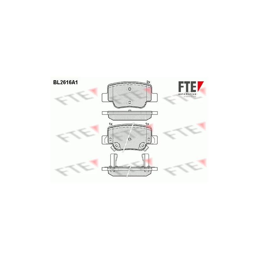 Fte 9010864 Brake Pad Set For Toyota Verso (Ar20) | ML Performance UK Car Parts