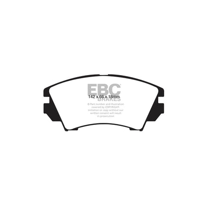 EBC PD11KF1209 Opel Vauxhall Greenstuff Front Brake Pad & GD Disc Kit - TRW Caliper 2 | ML Performance UK Car Parts