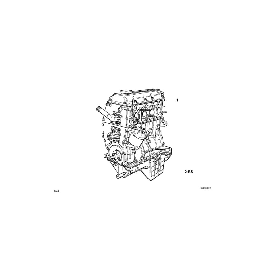 Genuine BMW 11009066431 E36 E34 Set Mounting Parts Short Engine (Inc. 316g, 316i 1.6 & Z3 1.8) | ML Performance UK Car Parts