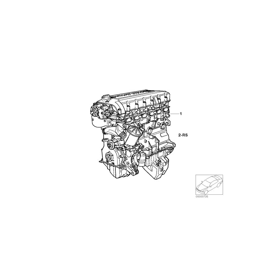 Genuine BMW 11009065090 E36 Set Mounting Parts Short Engine (Inc. M3 & Z3 M) | ML Performance UK Car Parts