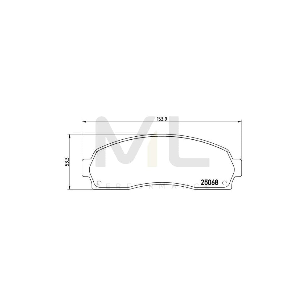 Brembo P 24 081 Brake Pad Set For Ford Usa Explorer Excl. Wear Warning Contact | ML Performance Car Parts