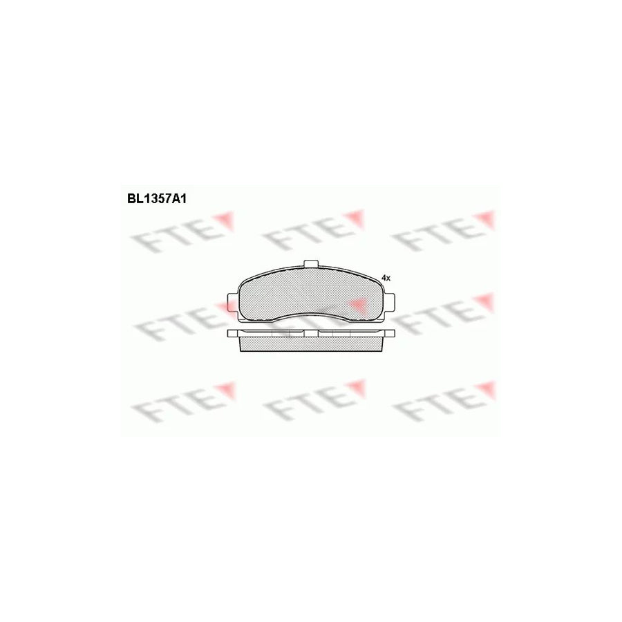 Fte BL1357A1 Brake Pad Set For Nissan Micra Ii Hatchback (K11) | ML Performance UK Car Parts