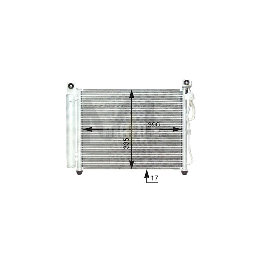 MAHLE ORIGINAL AC 419 000P Air conditioning condenser for KIA Picanto I (SA) with dryer | ML Performance Car Parts