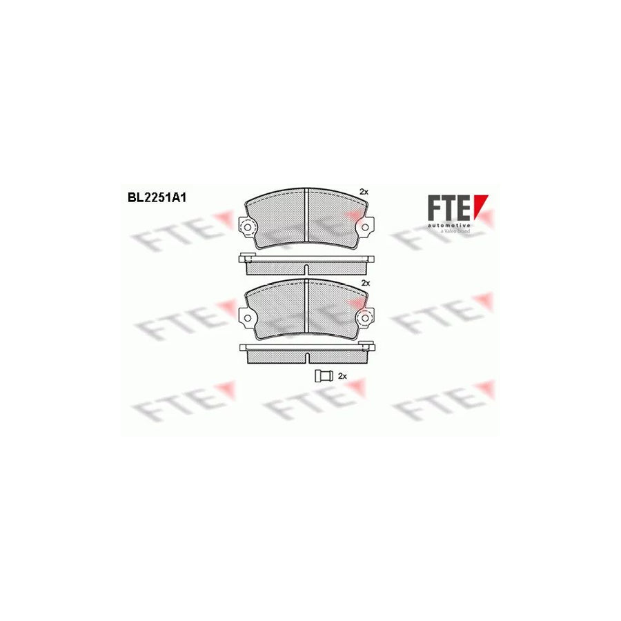 Fte BL2251A1 Brake Pad Set For Renault 16 | ML Performance UK Car Parts