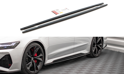 Maxton Design AU-RS6-C8-SD2T Side Skirts Diffusers V.2 Audi RS6 C8 / RS7 C8 | ML Performance UK Car Parts