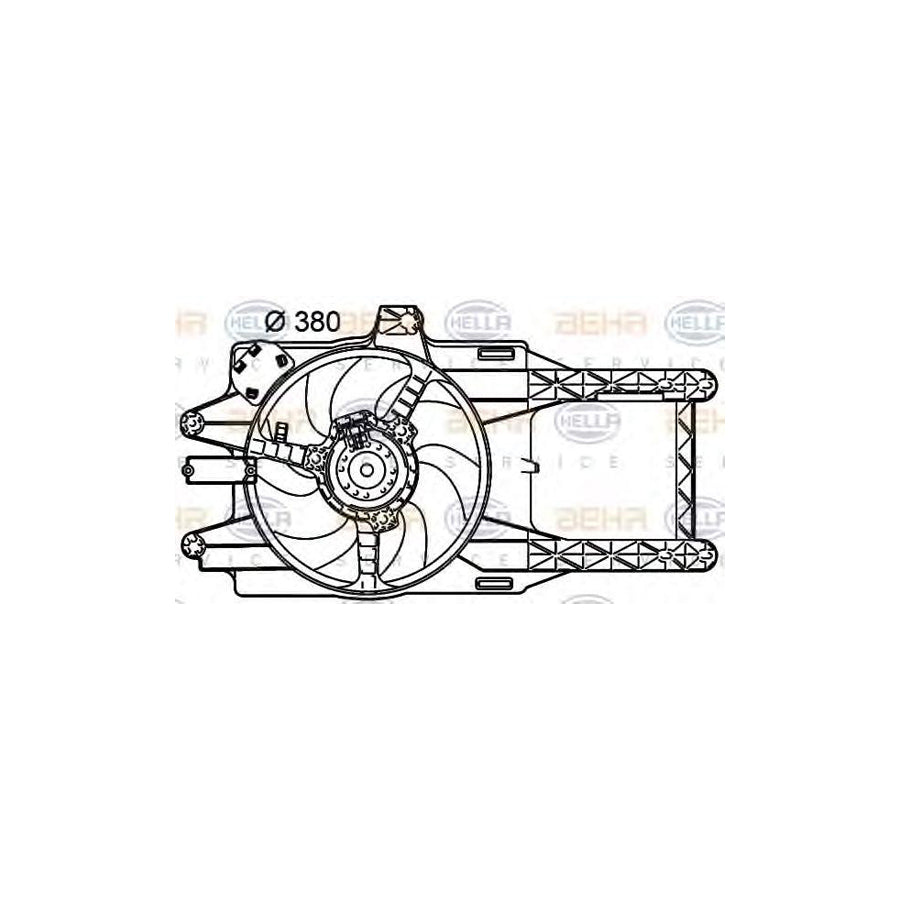 Hella 8EW 351 039-501 Fan, Radiator