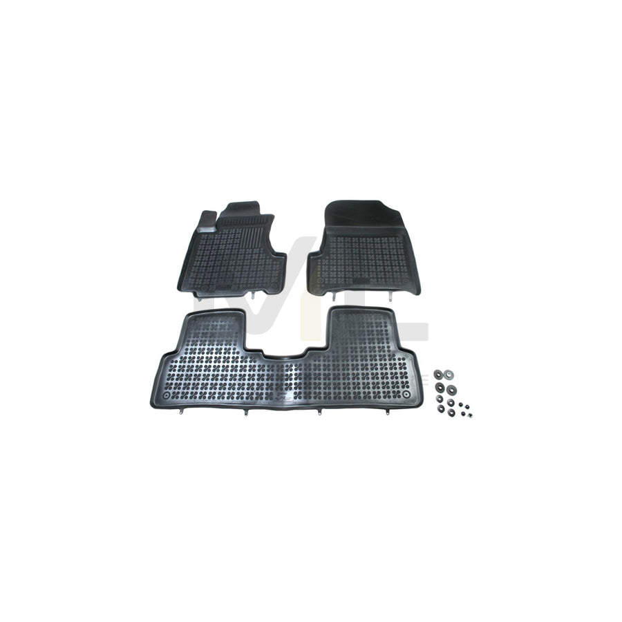 REZAW PLAST Tailored 200903 Floor mat set for HONDA CR-V III (RE) Elastomer, Front and Rear, Quantity: 3, Black | ML Performance Car Parts