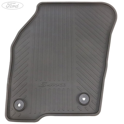 GENUINE FORD 1948133 S-MAX RUBBER FLOOR MATS FRONT, BLACK | ML Performance UK