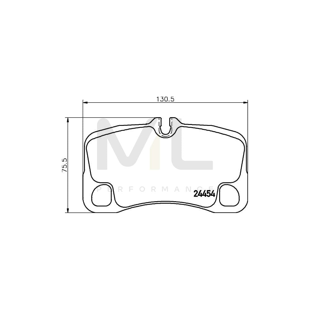 Hella 8DB 355 013-791 Brake Pad Set For Porsche 911 Prepared For Wear Indicator | ML Performance Car Parts