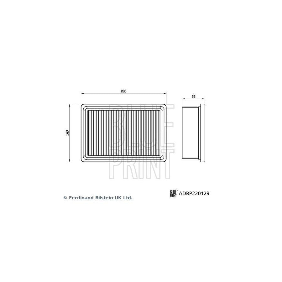 Blue Print ADBP220129 Air Filter